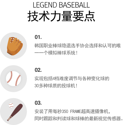 LEGEND BASEBALL 技术力量要点